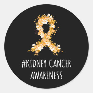 Kidney Cancer Awareness Shirt _ Kidney Cancer Classic Round Sticker