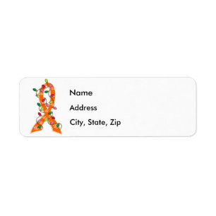Kidney Cancer Christmas Lights Ribbon
