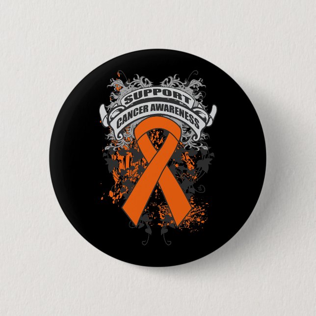 Kidney Cancer - Cool Support Awareness Slogan 2 Inch Round Button (Front)
