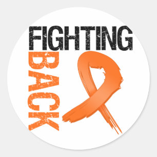 Kidney Cancer Fighting Back Classic Round Sticker