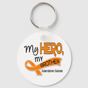 Kidney Cancer MY HERO MY BROTHER 42 Keychain