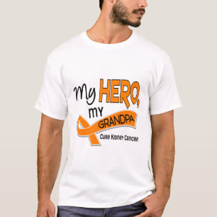 Kidney Cancer MY HERO MY GRANDPA 42 T-Shirt