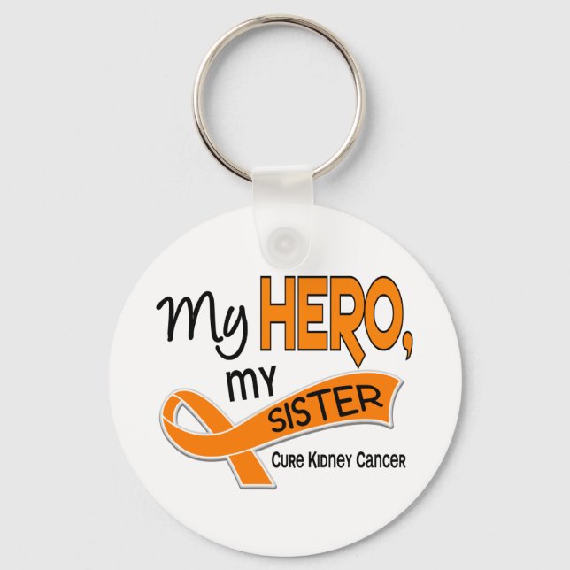 Kidney Cancer MY HERO MY SISTER 42 Keychain (Front)