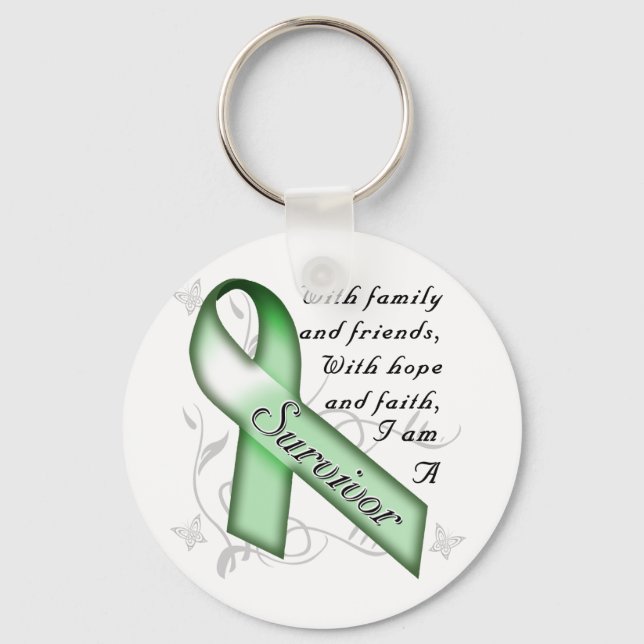 Kidney Cancer Survivor Keychain (Front)