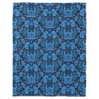 Kidney Damask in Navy Blue