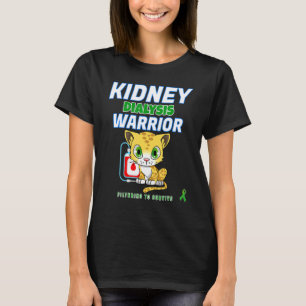 Kidney Dialysis Warrior Hemodialysis Patient Anima T-Shirt