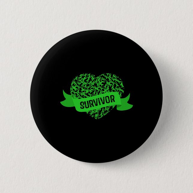 Kidney Disease Awareness  2 Inch Round Button (Front)