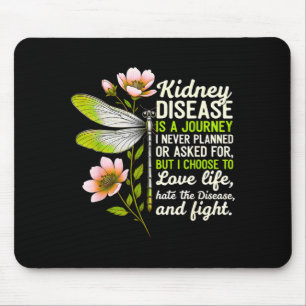 Kidney disease awareness butterfly ribbon kidneyKi Mouse Pad