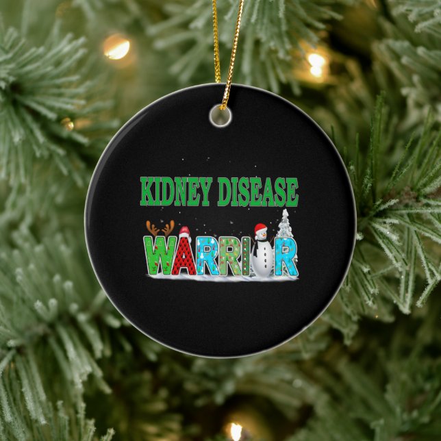 Kidney Disease Awareness Ceramic Ornament (Tree)