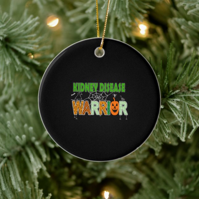 Kidney Disease Awareness Ceramic Ornament (Tree)