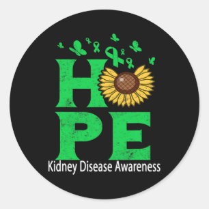 Kidney Disease Awareness  Classic Round Sticker