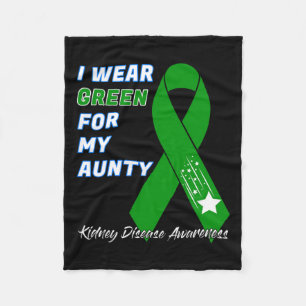 Kidney Disease Awareness Dialysis Transplant Donor Fleece Blanket