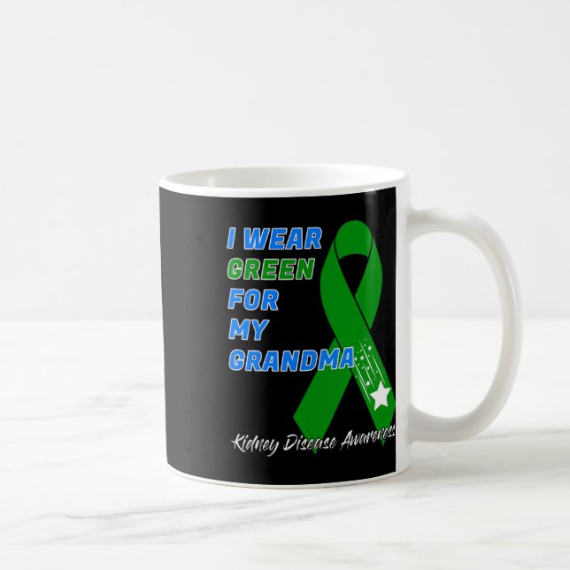 Kidney Disease Awareness Dialysis Transplant Patie Coffee Mug (Right)