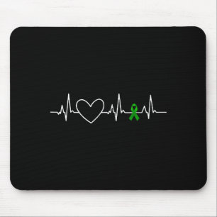 Kidney Disease Awareness Heartbeat Mouse Pad