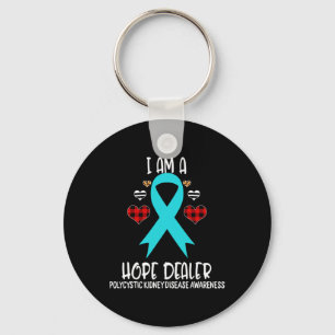 Kidney Disease Awareness Ribbon I Am A Hope Deale Keychain