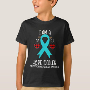 Kidney Disease Awareness Ribbon I Am A Hope Deale  T-Shirt