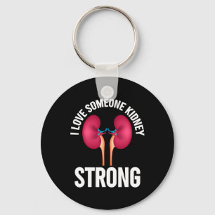 Kidney Disease Awareness Shirt Keychain