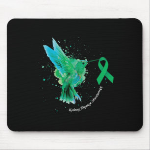 Kidney Disease Awareness Sunflower Hummingbird Gif Mouse Pad