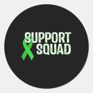 Kidney Disease Awareness Support Squad  Classic Round Sticker