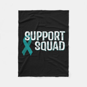 Kidney Disease Awareness Support Squad Fleece Blanket