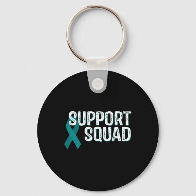 Kidney Disease Awareness Support Squad  Keychain (Front)