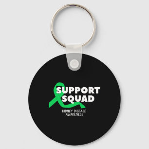 Kidney Disease Awareness Support Squad Men Women 1 Keychain