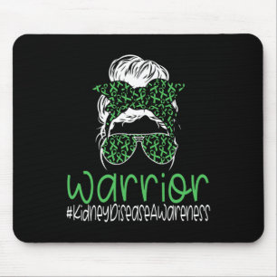 Kidney Disease Awareness Transplant Green Ribbon M Mouse Pad