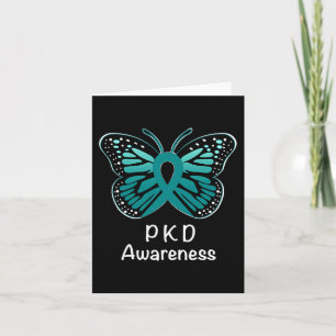 Kidney Disease Awareness Warrior Teal Ribbon  Card
