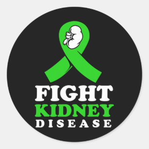 Kidney Disease Fighter Classic Round Sticker