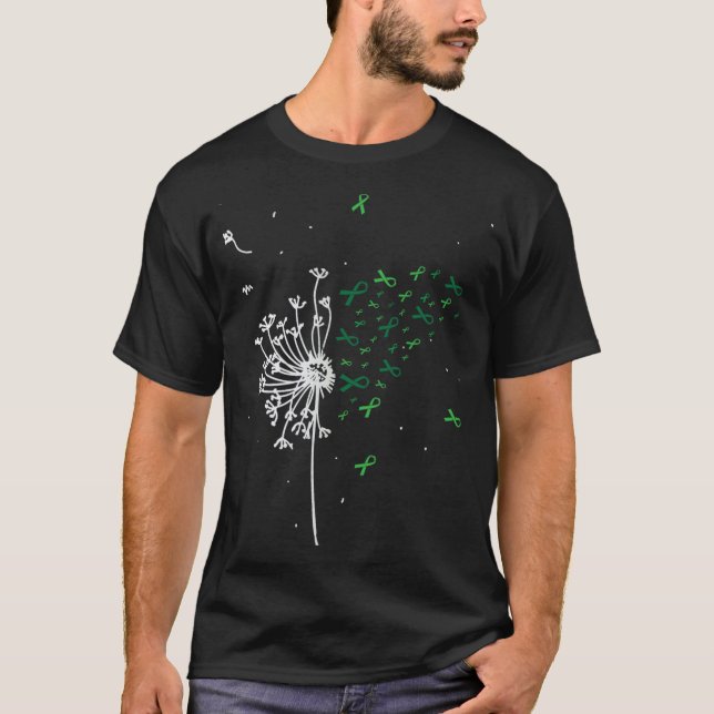 Kidney Disease Mental Health Ribbon Scoliosis Gift T-Shirt (Front)