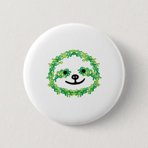 Kidney Disease Mental Health Scoliosis Sloth Aware 2 Inch Round Button