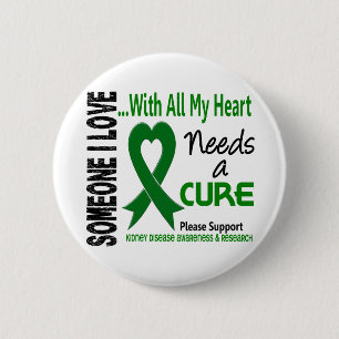 Kidney Disease Needs A Cure 3 2 Inch Round Button