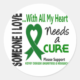 Kidney Disease Needs A Cure 3 Classic Round Sticker