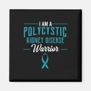 Kidney Disease Pkd Warrior Pckd Awareness Teal Magnet