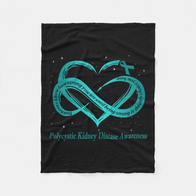 Kidney Disease Warrior  Fleece Blanket (Front)