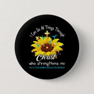 Kidney Disease Warrior I Can Do All 2 Inch Round Button
