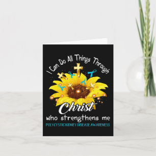 Kidney Disease Warrior I Can Do All Card