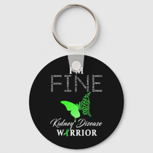Kidney Disease Warrior I'm Fine 1 Keychain