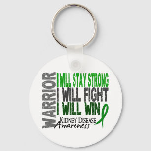 Kidney Disease Warrior Keychain