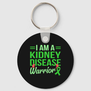Kidney Disease Warrior Organ Donation Awareness Gr Keychain