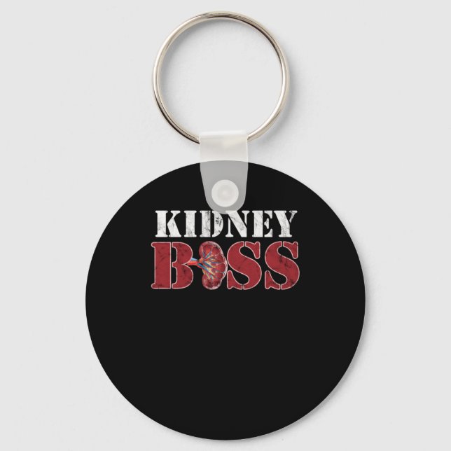 Kidney Doctor Urologist Kidney Boss Urology Nephro Keychain (Front)