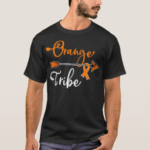 Kidney Leukaemia Cancer Awareness Orange Ribbon Tr T-Shirt