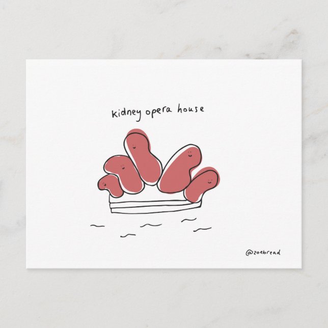 kidney opera house postcard (Front)