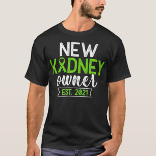 Kidney Owner EST 2021 Kidney Recipient Transplant T-Shirt