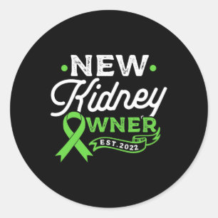 Kidney Owner Kidney Disease Awareness Survivor Pat Classic Round Sticker