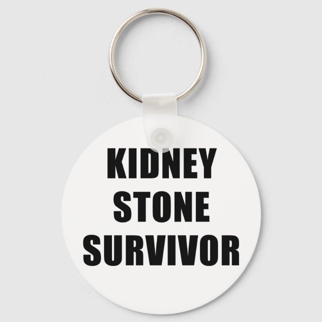 Kidney Stone Survivor Keychain (Front)
