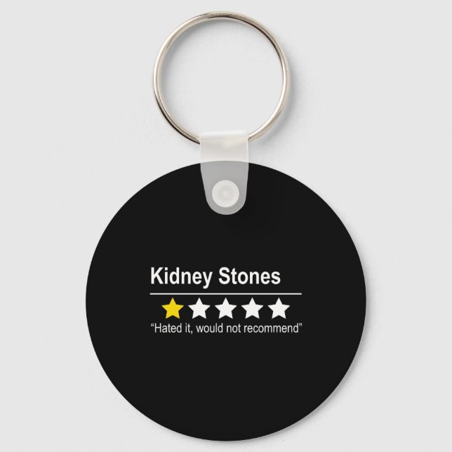 Kidney stones - not recommended - urine urination keychain (Front)
