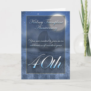 Kidney Transplant Anniversary Party Invitation