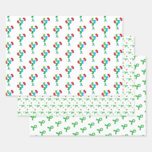 Kidney Transplant Colourful Wrapping Paper Sheet