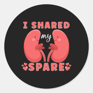 Kidney Transplant Kidney Donor Kidney Disease Classic Round Sticker